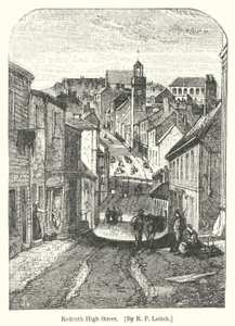 Redruth High Street by Richard Principal (after) Leitch