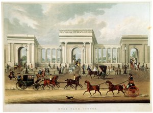 Hyde Park Corner, 1828 by Richard Rosenberg