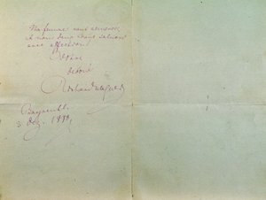 Handwritten letter of Richard Wagner to Luigi Mancinelli, December 3rd by Richard Wagner