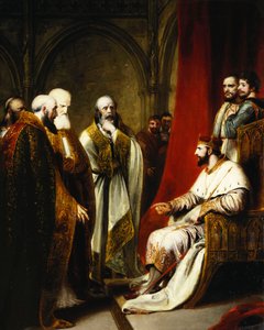 Henry III Replying to the Archbishop of Canterbury and the Bishops of Salisbury, Winchester and Carlisle, Who Were Demanding a Reformation in the State by Richard Westall
