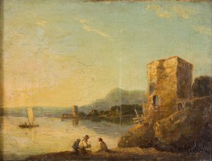 Coast Scene Near Naples by Richard Wilson
