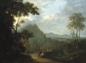 Dinas Bran Castle, Near Llangollen II by Richard Wilson