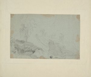 Rocky Landscape with Standing Figure