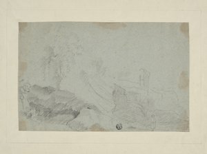 Rocky Landscape with Standing Figure