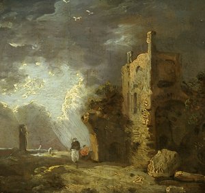 Ruined Tower with Figure, c.1770-79 by Richard Wilson