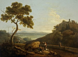 The Temple of the Sybil and the Campagna, Tivoli, Italy
