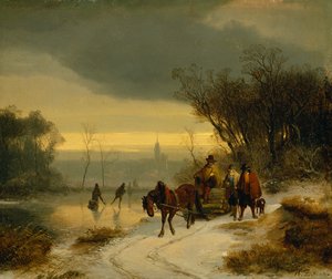 Winter landscape by Richard Zimmerman