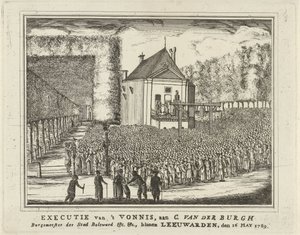 Execution of Cornelis van den Burgh, 1789 by Rienk Jelgerhuis