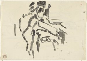 Sketch of a Seated Figure by Rik Wouters