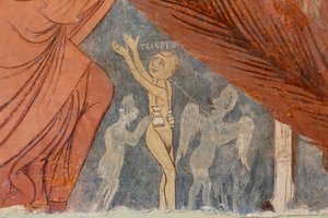 Last Judgment, detail (The Heretics) by Rinaldo da Taranto