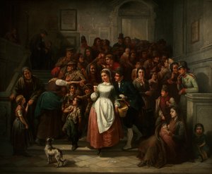 After the Lottery Drawing, 1859 by Ritter von Malheim Friedländer Friedrich