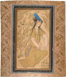 Girl in a Fur Hat, 1602 by Riza i Abbasi