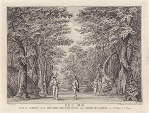 The Death of Johan and Garcias: Four Men in the Forest (title on object: The Forest)