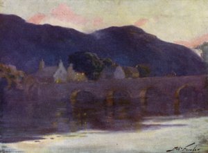 Bridge, Cwm-y-Glo, Evening