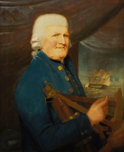 Portrait of a merchant navy captain by Robert (attr.to) Willoughby
