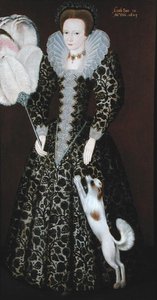 A Young Lady by Robert (circle of) Peake