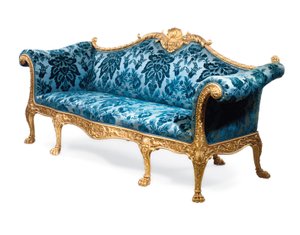 A George III giltwood sofa