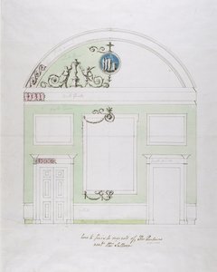 Design for the End Wall of the Eating Parlour, Headfort House by Robert Adam
