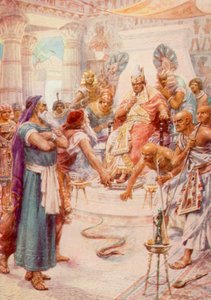 Moses and Aaron before Pharaoh