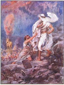 Moses Destroys the Golden Calf