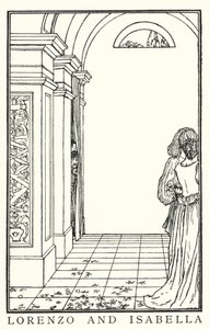 Illustration for Poems by John Keats: Isabella or The Pot of Basil by Robert Anning Bell