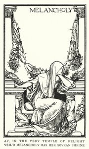 Illustration for Poems by John Keats: Melancholy by Robert Anning Bell