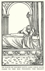 Illustration for Poems by John Keats: The Eve of St Agnes by Robert Anning Bell