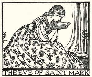 Illustration for Poems by John Keats: The Eve of St Mark by Robert Anning Bell