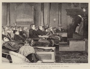 A Concert at the Royal Hospital for Incurables at Putney by Robert Barnes