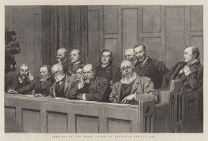 Sketches in the Royal Courts of Justice, a Special Jury