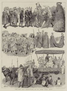 The May Day Festivities at St Mary Cray, Kent by Robert Barnes