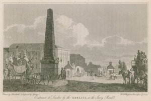 Entrance to London by the Obelisk in the Surrey Road by Robert Blemell Schnebbelie