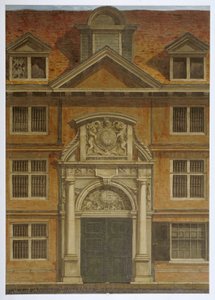 Blackwell Hall, City of London, 1819 by Robert Blemmell Schnebbelie