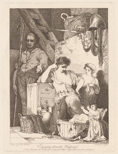 Enjoying Domestic Happiness by Robert Blyth, after John Hamilton Mortimer