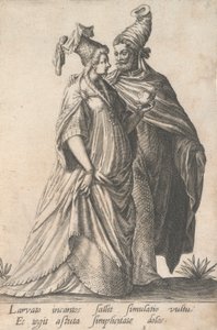 Promenading Couple, from the Masquerades by Robert Boissard