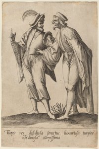 Shameful Lazy Old Age... by Robert Boissard after Jean Jacques Boissard