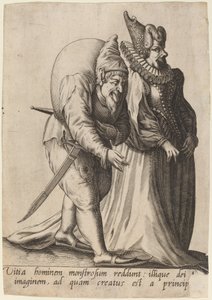 Vitia Hominem Monstrosum... by Robert Boissard after Jean Jacques Boissard