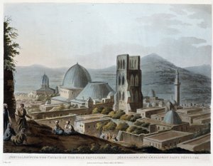 Jerusalem with the Church of the Holy Sepulchre - in "The Holy Places", according to the original drawings by R. Bowyer by Robert Bowyer