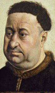 Portrait of a Man Robert de Masmines, c.1425 by Robert Campin
