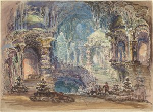 Fantastic Pavilions in a Grotto by Robert Caney