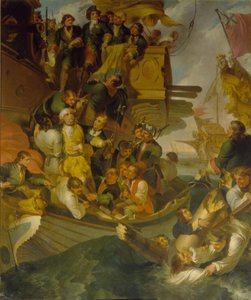 The Taking of Admiral Nils Ehrenskiöld in the Battle of Gangut, Mid 18th century by Robert Carr Porter