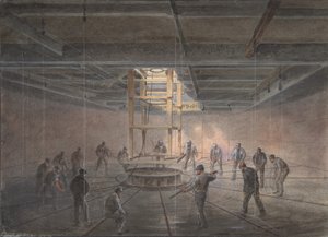 Interior of One of the Tanks on Board the Great Eastern: The Cable Passing Out by Robert Charles Dudley