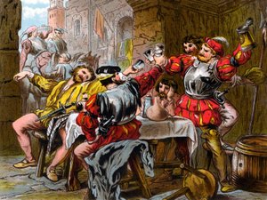 "Let me the Canakin Clink" Othello Act II. Scene II.