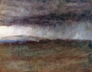 A Storm, Sweeping Over the Valley of the Arno by Robert Charles Goff