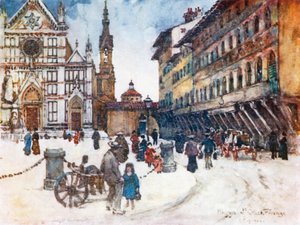 Piazza Santa Croce by Robert Charles Goff