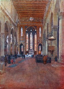 The Franciscan Church of Santa Croce, Looking East by Robert Charles Goff