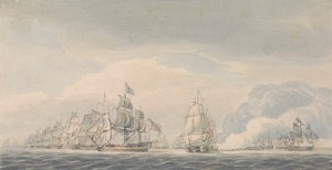 The Battle of Cape St. Vincent by Robert Cleveley