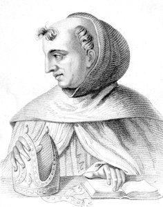 German Dominican monk, scientist, philosopher, and theologian, engraving by Cooper Rober by Robert Cooper