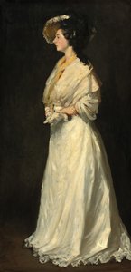Young Woman in White by Robert Cozad Henri