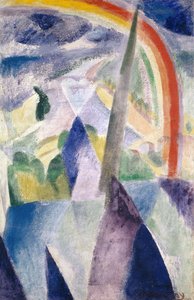 The spire of Notre-Dame View of Paris, Notre-Dame by Robert Delaunay